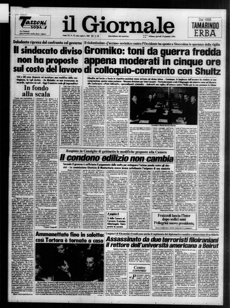 Il giornale : quotidiano del mattino